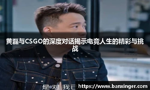 黄磊与CSGO的深度对话揭示电竞人生的精彩与挑战